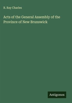 Cover Acts of the General Assembly of the Province of New Brunswick