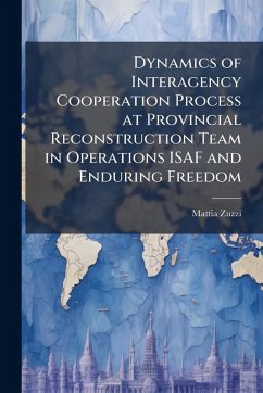 Cover Dynamics of Interagency Cooperation Process at Provincial Reconstruction Team in Operations ISAF and Enduring Freedom