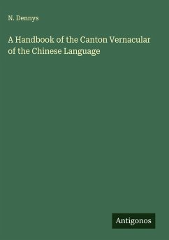 Cover A Handbook of the Canton Vernacular of the Chinese Language