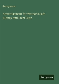 Advertisement for Warner's Safe Kidney and Liver Cure - Anonymous