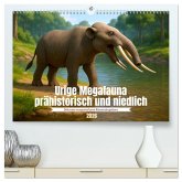 Urige Megafauna prähistorisch und niedlich (hochwertiger Premium Wandkalender 2026 DIN A2 quer), Kunstdruck in Hochglanz