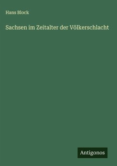 Cover Sachsen im Zeitalter der Völkerschlacht