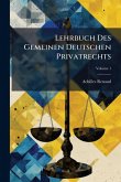 Lehrbuch Des Gemeinen Deutschen Privatrechts Lehrbuch Des Gemeinen Deutschen Privatrechts