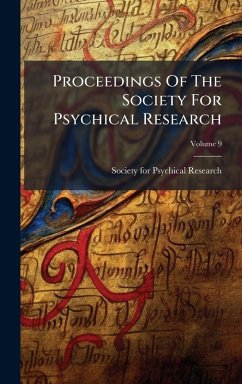 Cover Proceedings Of The Society For Psychical Research