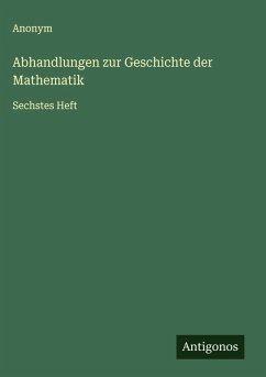 Cover Abhandlungen zur Geschichte der Mathematik