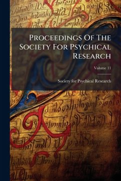 Cover Proceedings Of The Society For Psychical Research