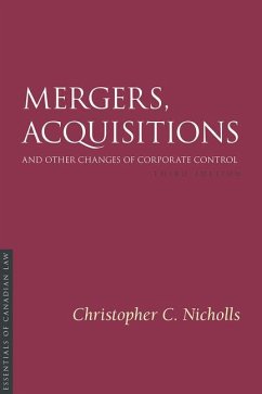 Cover Mergers, Acquisitions and Other Changes of Corporate Control, 3/E