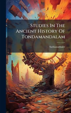 Cover Studies In The Ancient History Of Tondamandalam