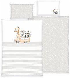 Cover Babybest® 2485409063 - Adventure Buddies, Bettwäsche-Set, Baumwolle/Renforcé, 100x135/40x60cm