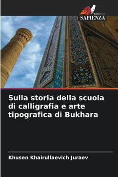 Cover Sulla storia della scuola di calligrafia e arte tipografica di Bukhara