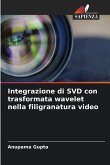 Integrazione di SVD con trasformata wavelet nella filigranatura video