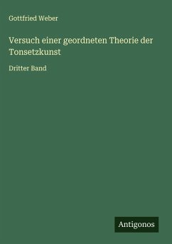 Cover Versuch einer geordneten Theorie der Tonsetzkunst