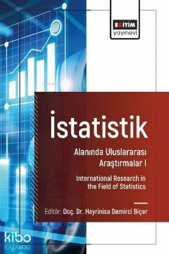 Cover Istatistik Alaninda Uluslararasi Arastirmalar 1