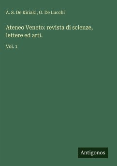 Cover Ateneo Veneto: revista di scienze, lettere ed arti.