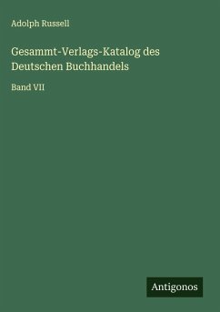 Cover Gesammt-Verlags-Katalog des Deutschen Buchhandels