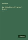 The Original Lists of Persons of Quality