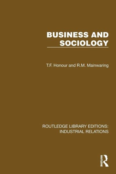 Business and Sociology Business and Sociology