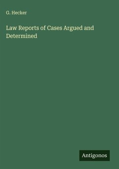 Cover Law Reports of Cases Argued and Determined