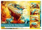 Imposante Reptilien. Faszinierende Tiere in moderner Öloptik (Wandkalender 2026 DIN A2 quer), CALVENDO Monatskalender Imposante Reptilien. Faszinierende Tiere in moderner Öloptik (Wandkalender 2026 DIN A2 quer), CALVENDO Monatskalender