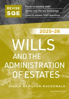 Cover Revise SQE Wills and the Administration of Estates 2025/26