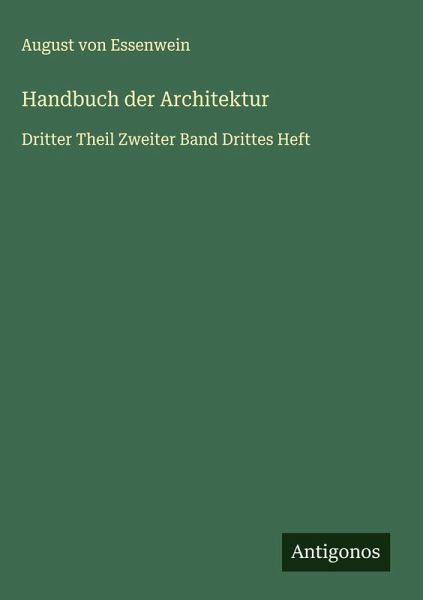 Handbuch der Architektur Handbuch der Architektur