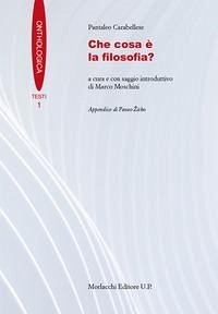 Che cosa è la filosofia? - Carabellese, Pantaleo