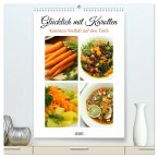 Glücklich mit Karotten (hochwertiger Premium Wandkalender 2026 DIN A2 hoch), Kunstdruck in Hochglanz Glücklich mit Karotten (hochwertiger Premium Wandkalender 2026 DIN A2 hoch), Kunstdruck in Hochglanz