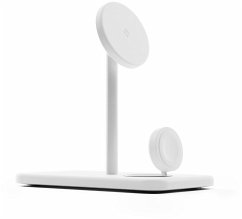 Twelve South HiRise 3 Deluxe 3-in-1 Qi2 Charging Stand White