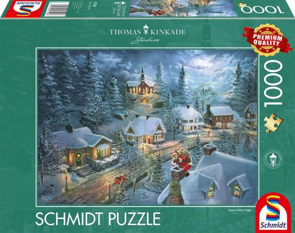 Schmidt 57529 - Thomas Kinkade Studios, Santa’s Silent Night, Puzzle, 1000 Teile Schmidt 57529 - Thomas Kinkade Studios, Santa’s Silent Night, Puzzle, 1000 Teile
