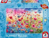 Schmidt 58873 - Mohnblumenwiese, Puzzle, 1000 Teile