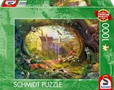 Schmidt 58878 - Märchenschloss und Waldzauber, Puzzle, 1000 Teile Schmidt 58878 - Märchenschloss und Waldzauber, Puzzle, 1000 Teile