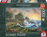 Schmidt 58628 - Thomas Kinkade Studios, Kleinod am Meer, Puzzle, 1000 Teile