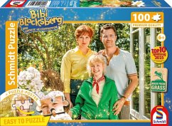 Schmidt 56592 - Bibi Blocksberg, Das große Hexentreffen, Familie Blocksberg, Kinderpuzzle+Poster, 100 Teile