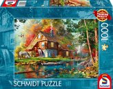 Schmidt 58881 - Wassermühle im Herbst, Puzzle, 1000 Teile