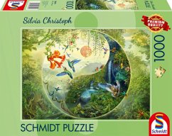 Cover Schmidt 58595 - Silvia Christoph, Yin & Yang Im Wald der Kolibris, Puzzle, 1000 Teile
