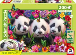 Cover Schmidt 56578 - Panda Trio, Kinderpuzzle+Poster, 200 Teile
