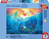 Schmidt 58594 - Silvia Christoph, Yin & Yang Im Reich der Meerestiere, Puzzle, 1000 Teile