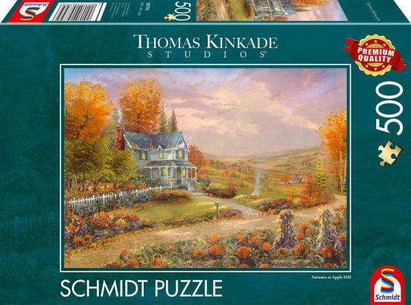 Schmidt 58795 - Thomas Kinkade Studios, Herbst in Apple Hill, Puzzle, 500 Teile