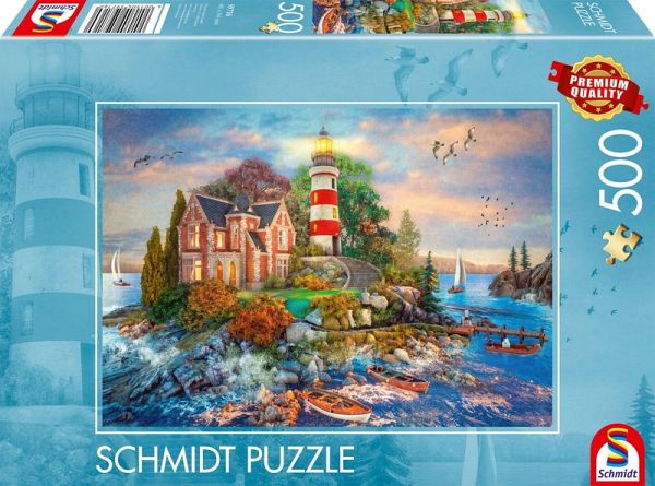 Schmidt 59716 - Leuchtturm am Felsen, Puzzle, 500 Teile Schmidt 59716 - Leuchtturm am Felsen, Puzzle, 500 Teile