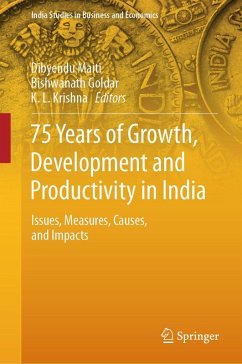 Cover 75 Years of Growth, Development and Productivity in India (eBook, PDF)