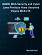 IGNOU MCA Security and Cyber Laws... - Bild 1