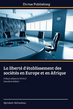 Cover La liberté d'établissement des sociétés en Europe et en Afrique
