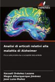 Analisi di articoli relativi alla malattia di Alzheimer Analisi di articoli relativi alla malattia di Alzheimer