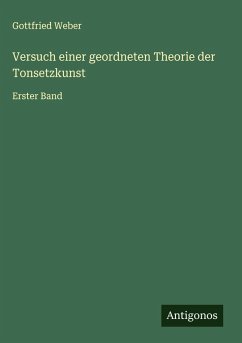 Cover Versuch einer geordneten Theorie der Tonsetzkunst