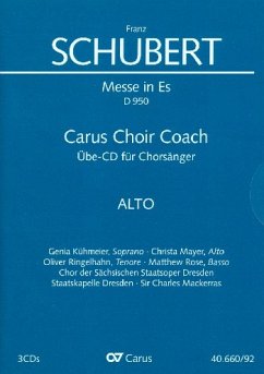 Messe Es-Dur D950 - Chorstimme Alt 3 Playalong-CD's