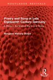 Poetry and Song in Late Eighteenth Century Germany (eBook, ePUB)
