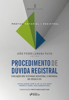 Prática Notarial e Registral - Procedimento de Dúvida Registral - 6ª Ed - 2025 (eBook, ePUB) Cover Prática Notarial e Registral - Procedimento de Dúvida Registral - 6ª Ed - 2025 (eBook, ePUB)