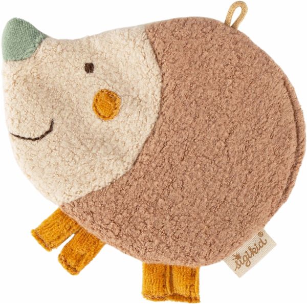 Sigikid 39981 - Knistertuch Igel, sigibaby Greifling, Baumwolle, 13 cm