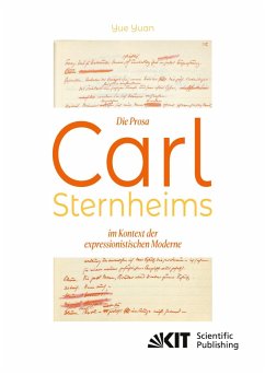 Cover Die Prosa Carl Sternheims im Kontext der expressionistischen Moderne
