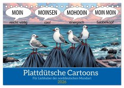 Plattdütsche Cartoons (Tischkalender 2026 DIN A5 quer), CALVENDO Monatskalender Plattdütsche Cartoons (Tischkalender 2026 DIN A5 quer), CALVENDO Monatskalender